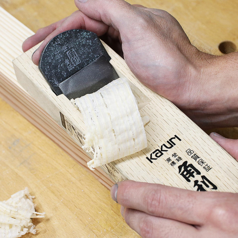 KAKURI Japanese Wood Plane for Woodworking 48mm, Aogami Blue Steel No.2 Blade, Professional Hand Planer Tool, Made in JAPAN