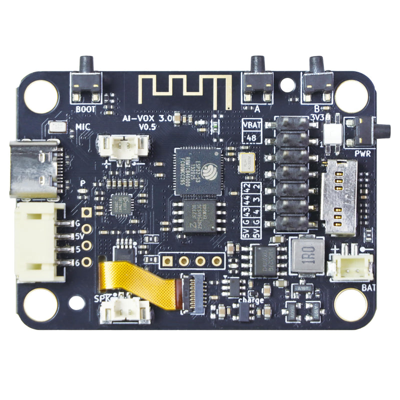 ESP32-S3 Audio Dev Board, Acrylic Case Kit, 16MB Flash/8MB PSRAM, Integrated ES8311 Audio Codec, 3W Amplifier, ST7789 LCD Support, Microphone Input & Speaker Output for DIY Audio Projects