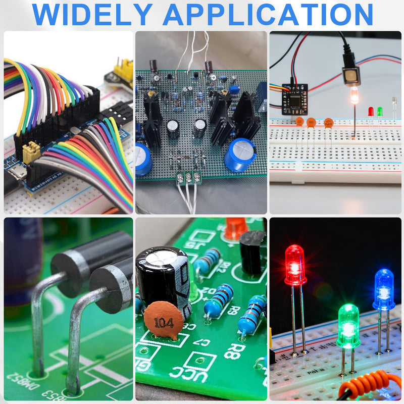 Electronic Component Kit, 1780 Pcs DIY Electronics Kit with Resistors,Capacitor,LED Diodes,Transistors,Dupont Wire,Breadboard,PCB,Potentiometer,Triode,IC,Crystal Oscillator,Buzzer,Switch,Motor,Speaker