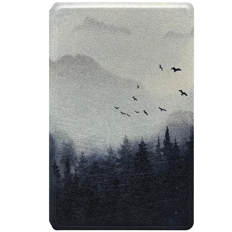 2in1 Magnetic Detachable Flip Case for 4.3'' XTEINK X4 E-Book Reader Ultra-Thin Lightweight Leather & TPU Transparent Cover with Magnetic Closure (Misty Forest) Misty Forest