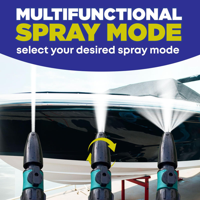 Durabasics Salt Remover Flush Kit with High-Pressure Hose- Remove Salt Deposits Applicator for Boat - Marine Engine Flush - Perfect for Flushing Inboard/Outboard Motors and Removes Salt Deposits Away