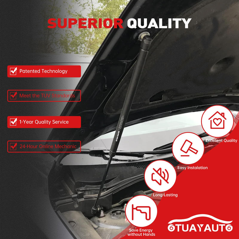 OTUAYAUTO Front Hood Struts - Replacement for 2003-2009 Lexus GX470, Toyota 4Runner Hood Lift Support Shock, OEM # SG329055, 5344039245 (Pack of 2) Replacement for Toyota 4Runner 2003-2009