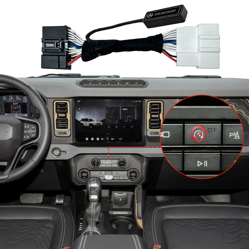 for Ford Bronco 2021-2026 - Auto Start Stop Eliminator - Compatible Ford Bronco Accessories | Easy-Install Autostop Eliminator - with no wire cutting or programming needed