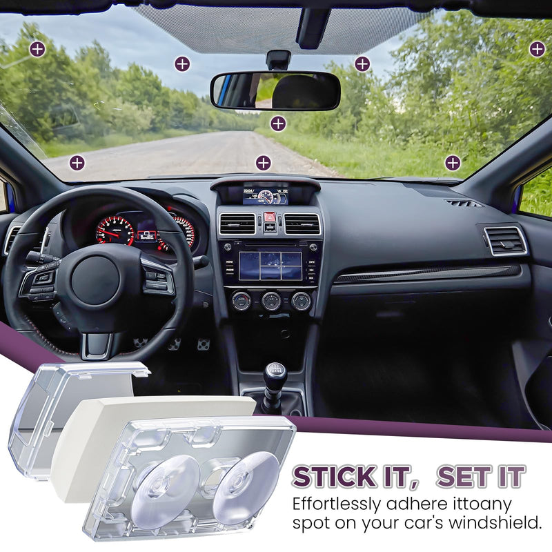EZ Pass Holder for Windshield, Toll Pass Transponder Holder with Suction Cups for EZ Pass Mini/iPass 1 Pack