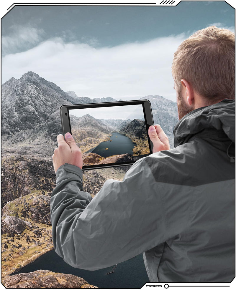 MoKo Full Body Protective Case for iPad 9th/8th/7th Gen 10.2-Inch,Black | Built-in Screen Protector and Kickstand ,Heavy Duty, Shockproof, Dual Layer, Rugged Full Body Protective,Precise Cutouts Black