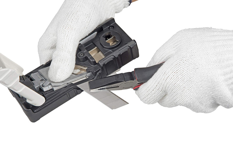 TAJIMA Drywall Chamfer - 130mm Adjustable Width 45 Degree Chamfer Tool with Ceramic Blade & Die-Cast Aluminum Base - TMK-KV45