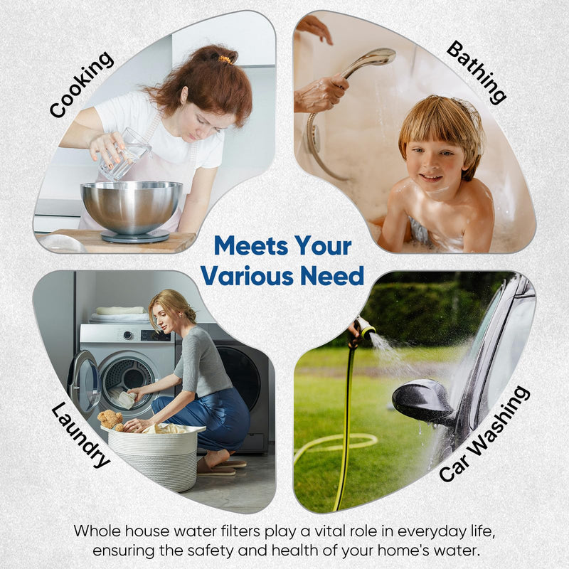 PUREPLUS 5 Micron 10" x 4.5" Whole House Iron & Manganese Reduce Water Filter Replacement for FM15B, WD-WF10F, RFFE10-BB, RFN10BB-SZ, 10-Inch, Pack of 1 lron & Manganese Removal Filter