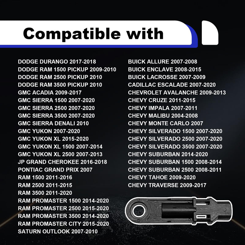 Transmission shifter linkage Cable Kit 14104 15276979 52855956AG Compatible with Chevy Silverado 1500 2500 3500 4.3L 5.3L 6.0L 6.2L 6.6L Buick Cadilac GMc JP RAM Dodge 2004-2020(5Pcs)