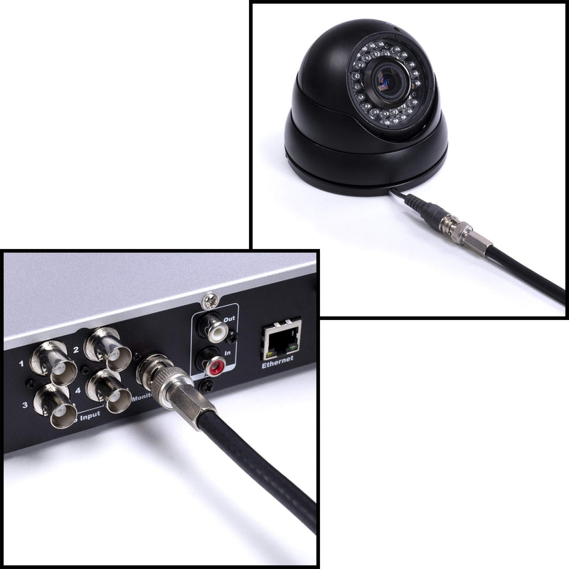 THE CIMPLE CO RG59 Coaxial Cable Connector, Screw On (Twist On) - SDI, HD-SDI, CCTV, Security, Video Card, Camera, Solderless - RG59 - Pack of 10 10 Pack Silver RG59