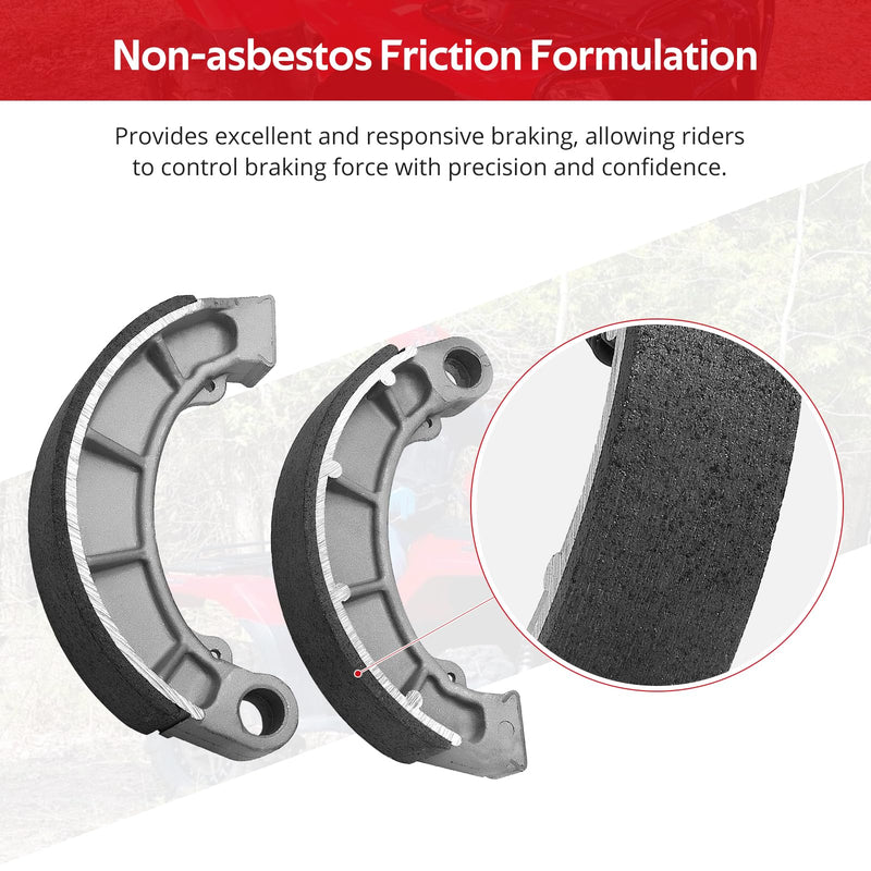 Rear Brake Shoes for Honda Rancher 350 400 420 Foreman 400 450 500 520, OEM# 06430-HN0-A30 06430-HN0-A20 06430-HN0-A01