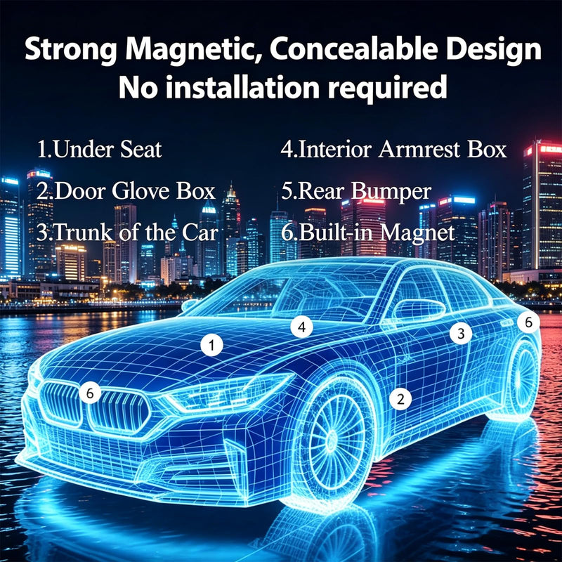 2 Pack GPS Tracker for Vehicles,Hidden Vehicle Locator,No Monthly Fee | Tracker Device for Vehicles,Car GPS Tracker | iOS Only | Magnetic | No SIM Card | Waterproof | Use with “Find My”