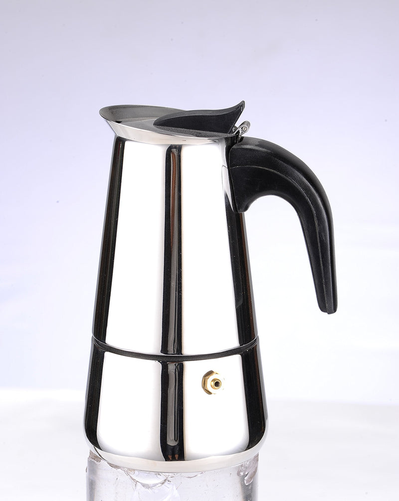 Home Basics EM00248 2 Cup Stainless Steel Espresso Maker, Silver