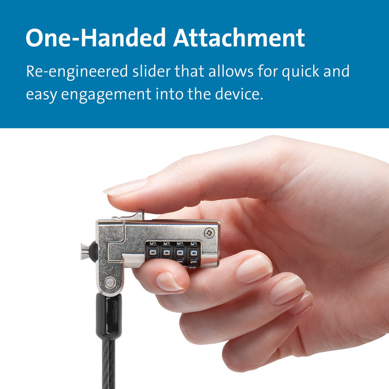 Kensington N17 Dell Laptop Computer Lock, Combination Security Locking Cable (K68008WW) Black | Combination security locking cable, deters laptop theft, fits Dell laptop security slots