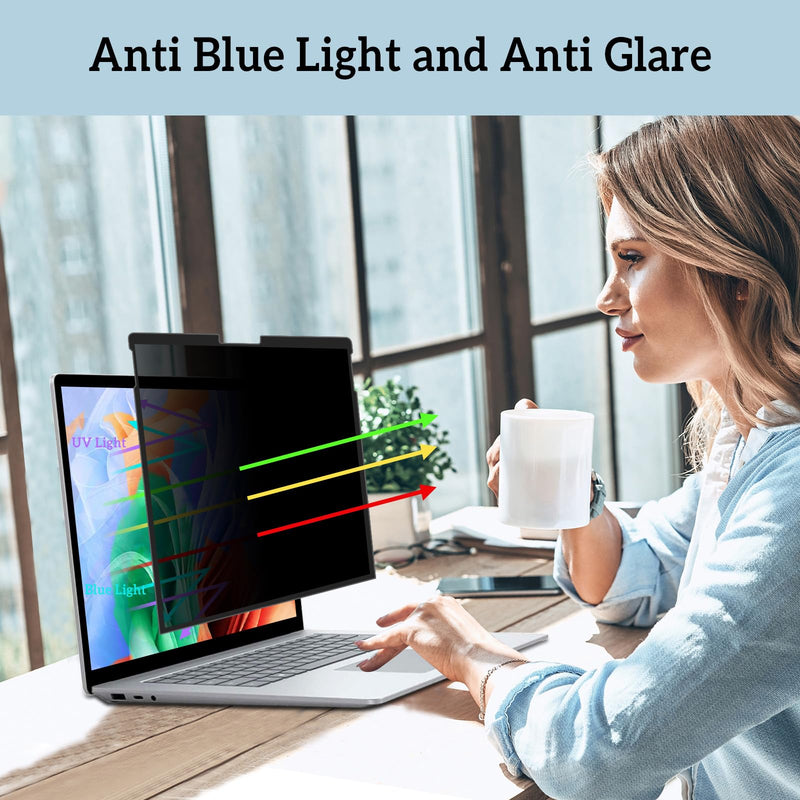 ZOEAGG Removable & Reusable Privacy Screen for Surface Laptop Studio 14.4 inch,Easy Installation/Anti-Spy/Anti-Glare/Anti Blue Light,Microsoft Surface Laptop Studio 2 Privacy Screen Protector Black