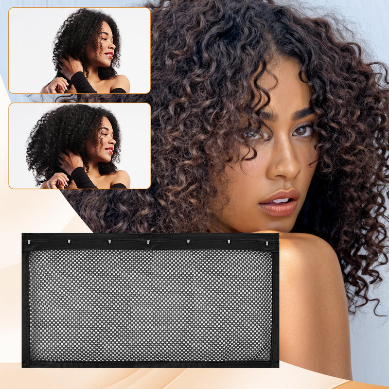  [AUSTRALIA] - CRUIFU Hair Stretcher for Natural Curly Hair, 4Pack Helps Reduce Shrinkage | Breathable adjustable design delivers comfortable no-heat stretching while helping maintain natural curl definition. 13IN*4PCS-2026NEW