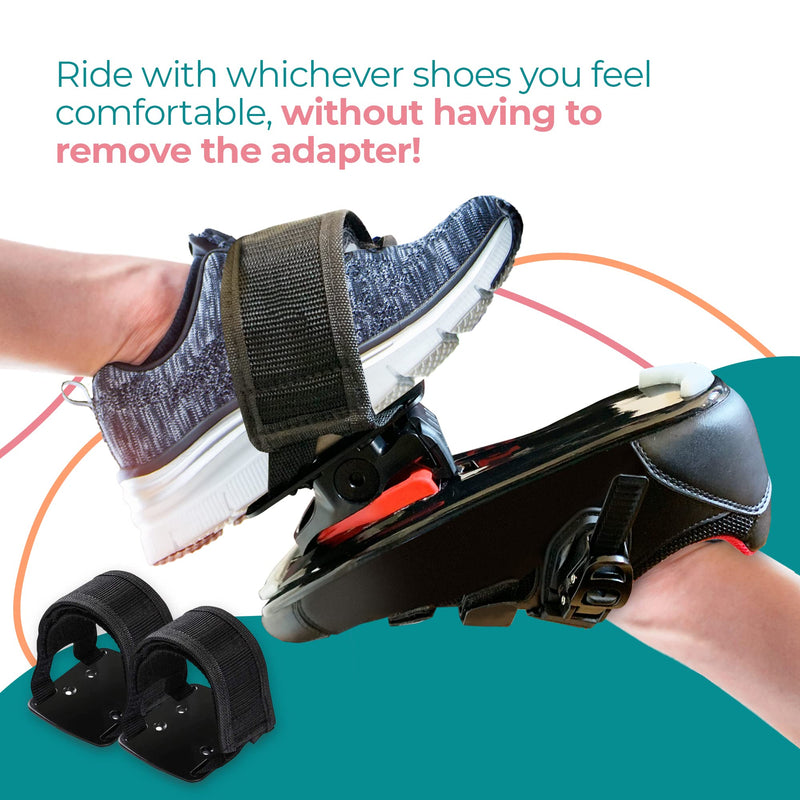 SELINA Toe Cages Compatible with The Peloton Bike - Toe Clips Bike Pedals for Peloton Bike and Bike Plus - Use Regular Shoes - Shoe Cage for Peloton Pedal Converter - Ride with Sneakers