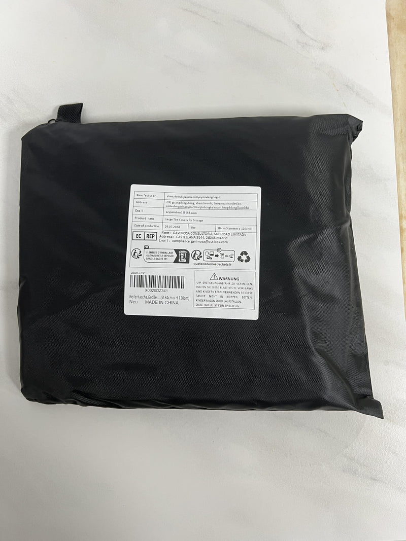 Large Tire Covers for Storage，Durable 420D Tire Storage Bag Waterproof Outdoor Indoor,Universal Tyre Dust Protective Cover with Waterproof Zipper,Air Vent (Holding 4 Tires Within 32 Inch Diameter)