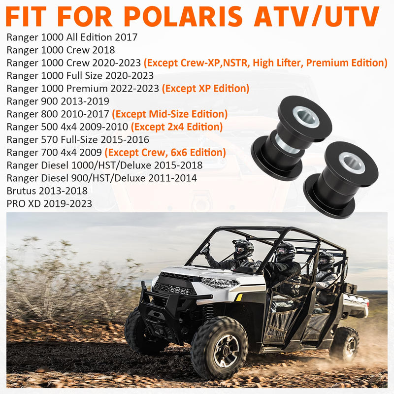 Front Shock Bushing Sleeve Kit for Polaris Ranger 1000 900 800 700 570 500 Diesel Brutus PRO XD