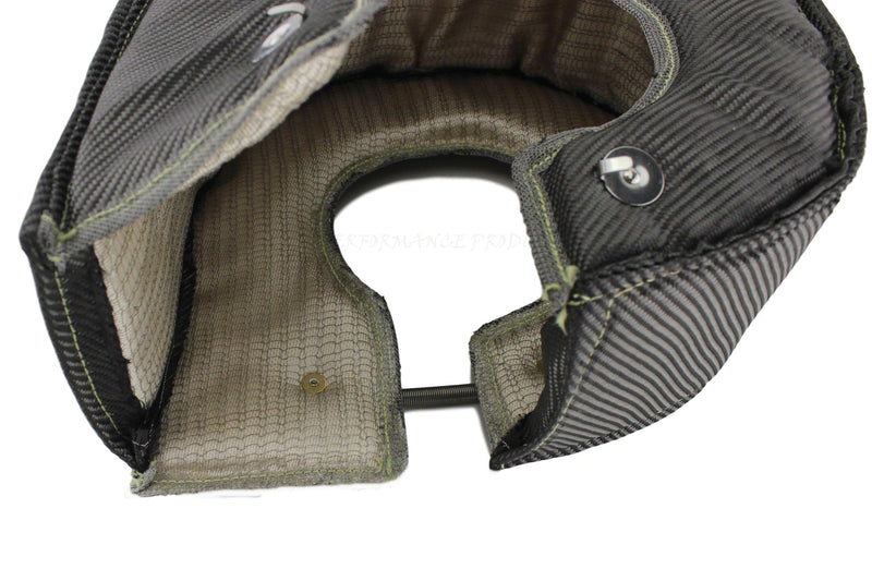 JC Performance Products USA™ Carbon Black© Stainless Steel Mesh Lined Turbo Blanket Heat Shields T4