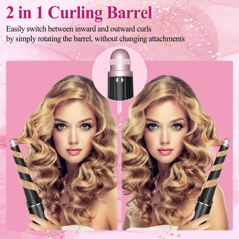  [AUSTRALIA] - Long Conical Curling Barrel for Shark FlexStyle HD400 Series | 20-40MM Hair Curlers Auto Curling Barrel Attachment with Both Curl Directions black