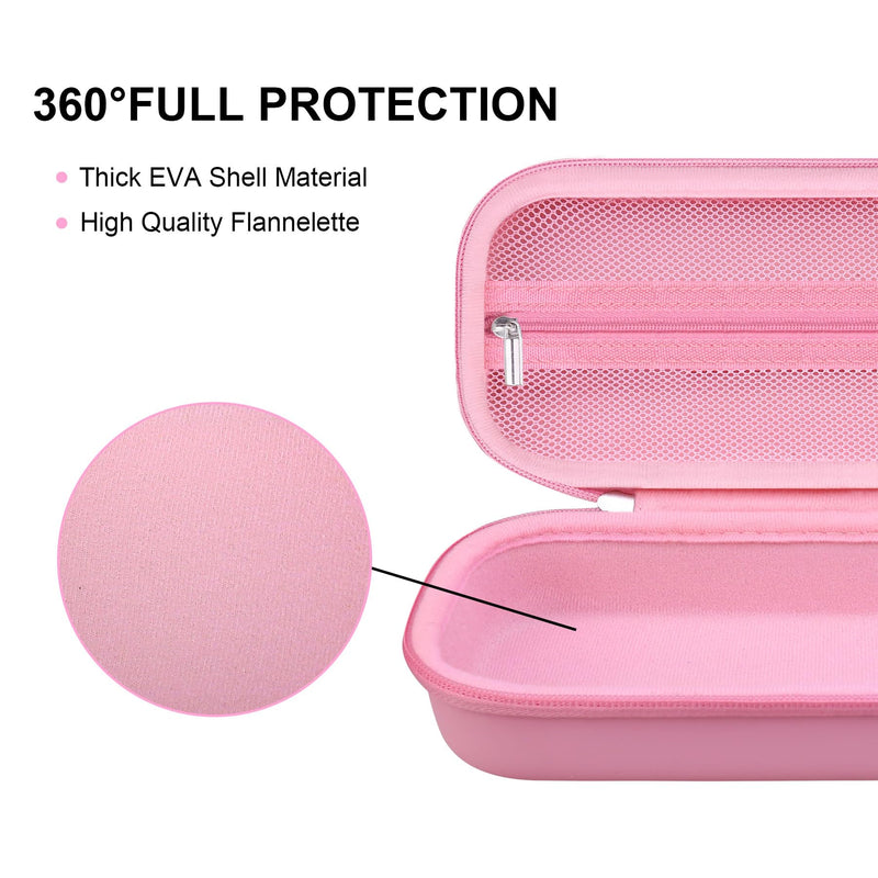 BOVKE Stethoscope Case Fits 3M Littmann Classic III Monitoring/Lightweight II S.E., MDF Acoustica Stethoscopes, Stethoscope Bag with Space for Nurse Accessories & Medical Supplies, Pink