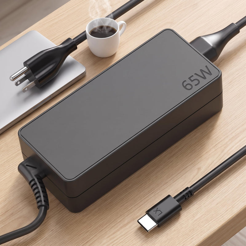 65W USB C Laptop Charger Compatible with Lenovo Computer | Thinkpad/Yoga/Chromebook Laptop 65W 45W USB C Fast Power Adapter