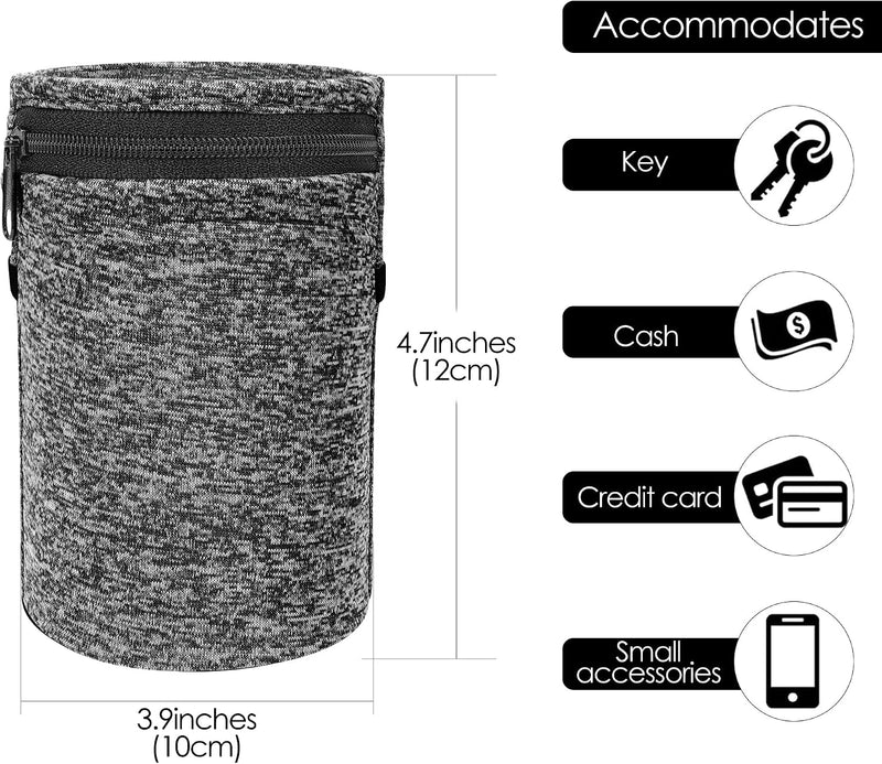  [AUSTRALIA] - Wrist Wallet for Women Men, Wristband with Zipper Pouch Purse for Running, Walking, Hiking, Jogging, Travel, Events, Spandex Sweatband Wallet for Keys, Cash, Cards, Napkin