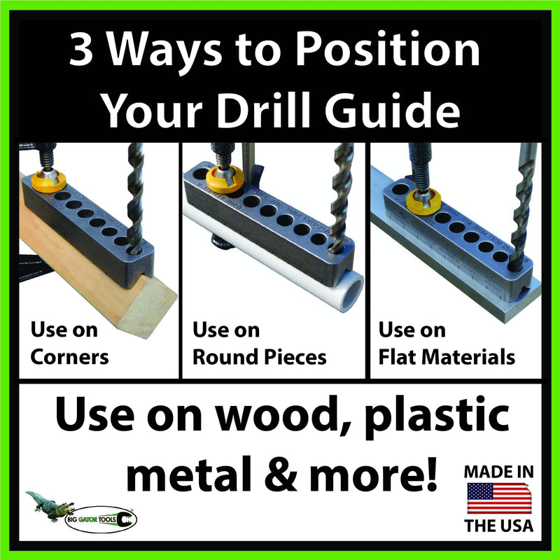 Standard V-DrillGuide® (33/64"-5/8") - Big Gator Tools Drill Bit Guide - STD3000DGNP