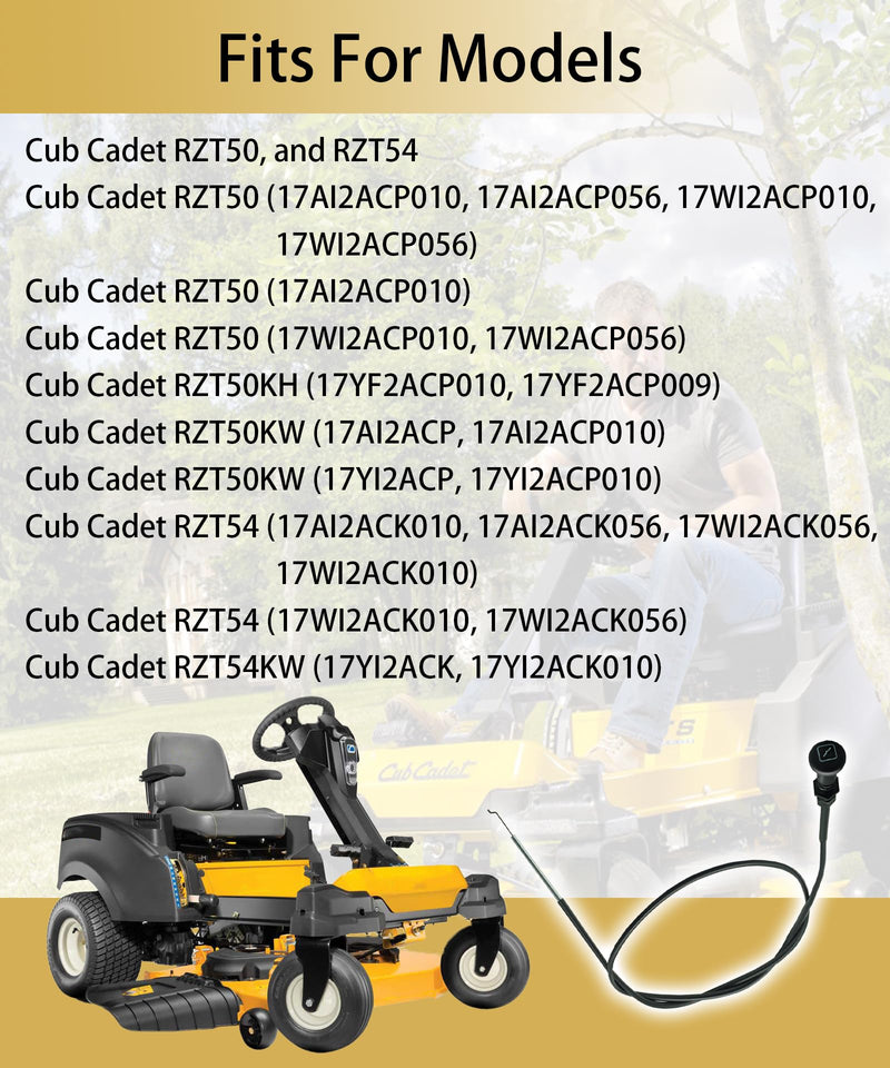 946-04214 61" Choke Cable Replacement Fits for CUB Cadet Z Force RZT SZ 48 50 54 60 S L LZ LE KH FAB,Replaces 746-04214