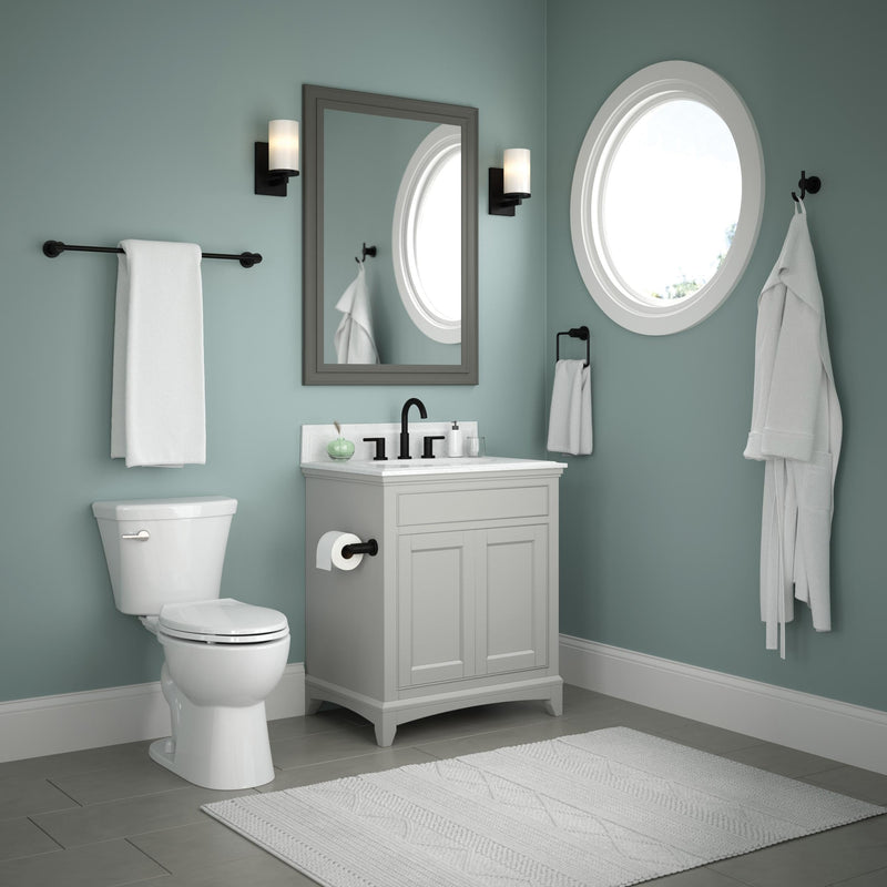 Delta Pivoting Toilet Paper Holder | Matte Black | Wall Mount | Nicoli Bathroom Accessories