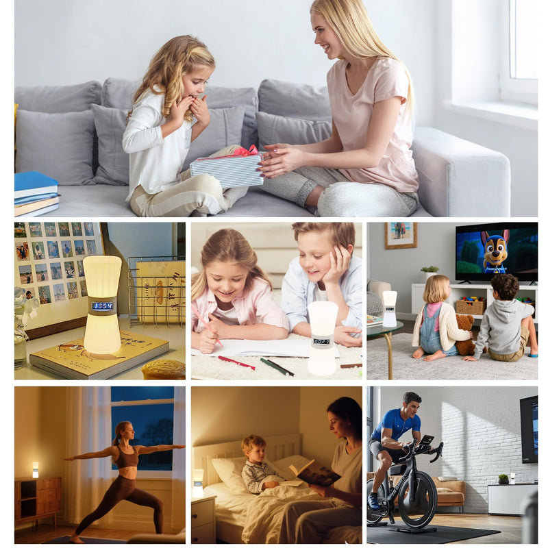 LED Visual Timer Hourglass - Rechargeable Digital Countdown ADHD Timer for Kids & Adults (1-99 Mins Adjustable), Time Flow Simulation with Time Management for Classroom,Kitchen,Room,Home (Warm-White) Warm-white