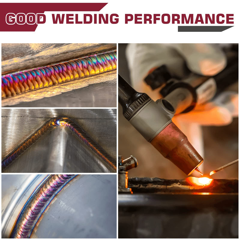 ARCCAPTAIN TIG Welding Tungsten Electrode 10-Pack 3/32"x 7"(Red - 2% Thoriated, WT20/EWth-2) Red