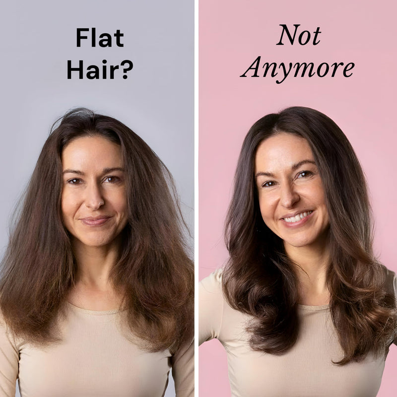  [AUSTRALIA] - L'ANGE HAIR Le Volume 2-in-1 Titanium Hair Dryer Brush - 75MM Hot Air Blow Dryer Brush - Thermal Brush with Oval Barrel - Hot Hair Styler for Smooth, Frizz-Free Results - Blush