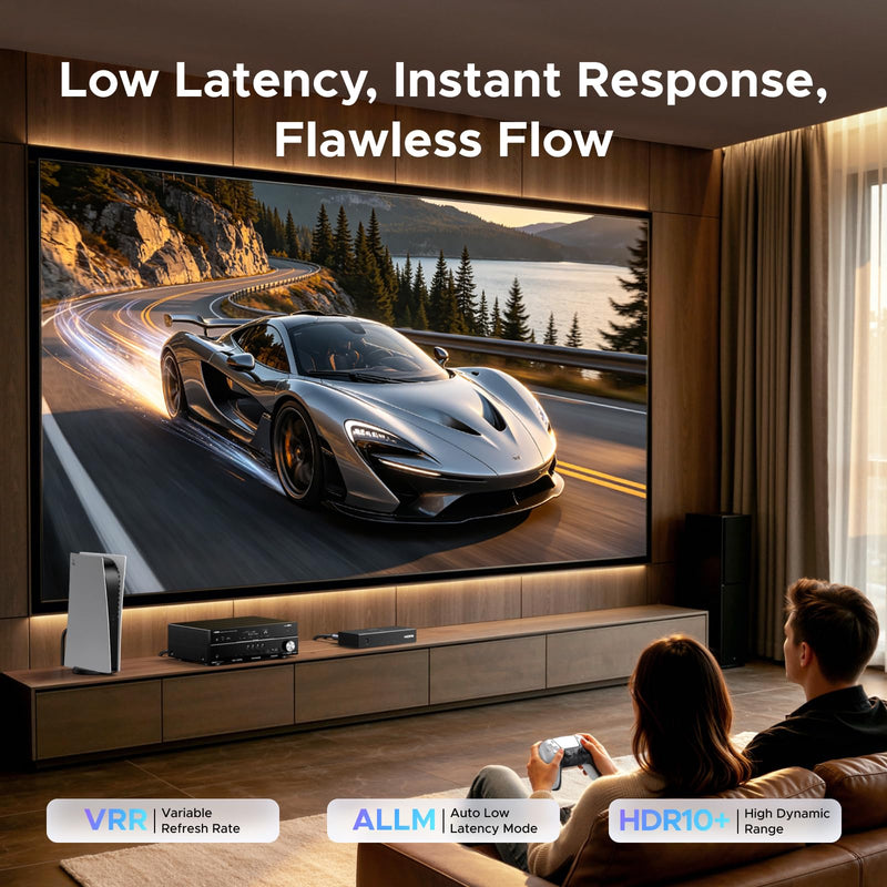 UGREEN 8K@60Hz HDMI 2.1 Switch 3 in 1 Out, with Remote, VRR, 4K@240Hz | Ultra HD, Support G-Sync, Free Sync, HDR10+ HDCP 2.3, HDMI Splitter, Compatible with PS4/PS5, Xbox, Switch, Roku, Fire Stick