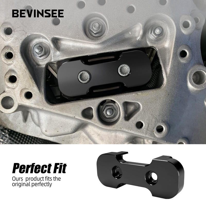 Bevinsee Transmission Mount Insert Compatible with Audi B9/B9.5 A4/A5 Allroad 2.0t TFSI S4 S5 SQ5 3.0t TFSI Billet Aluminum Black