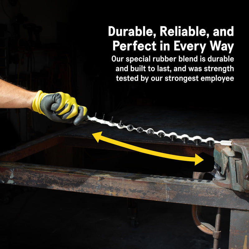 SST - Identibolt Flex - Portable Nut and Bolt Male and Female Thread Gauge Checker - Imperial SAE and Metric Threads - Measure & Mount Almost Anywhere - Double-Sided Gauges - Made in USA