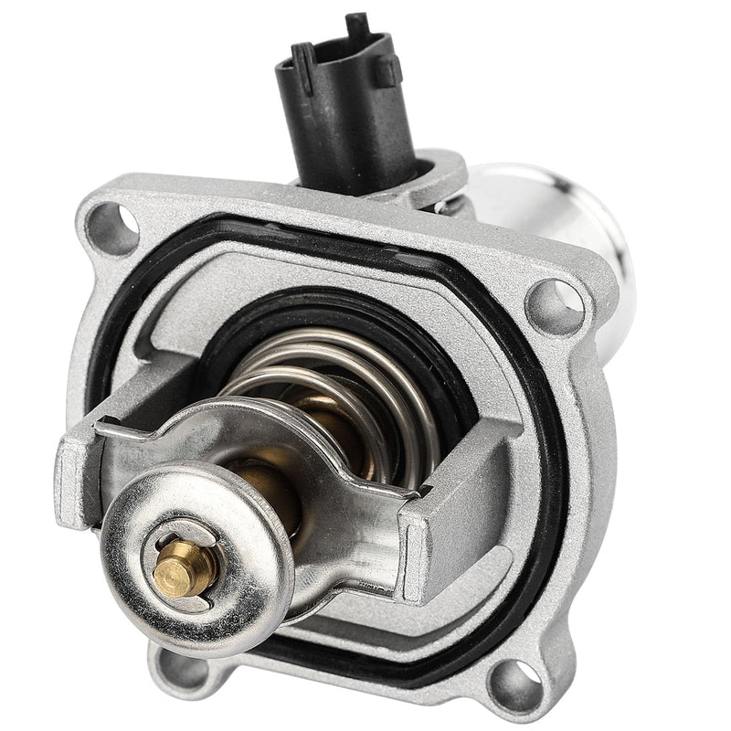Upgrade Aluminium Thermostat Housing Assembly W/Sensors for Chevy Aveo Aveo5 2009-2011 Cruze 2011-2016 Sonic 2012-2018 Trax 2013-2018,Pontiac G3 2009-2010 - Replaces 902-821 96984104 55564891 55578419 902-821(Upgrade Aluminum)