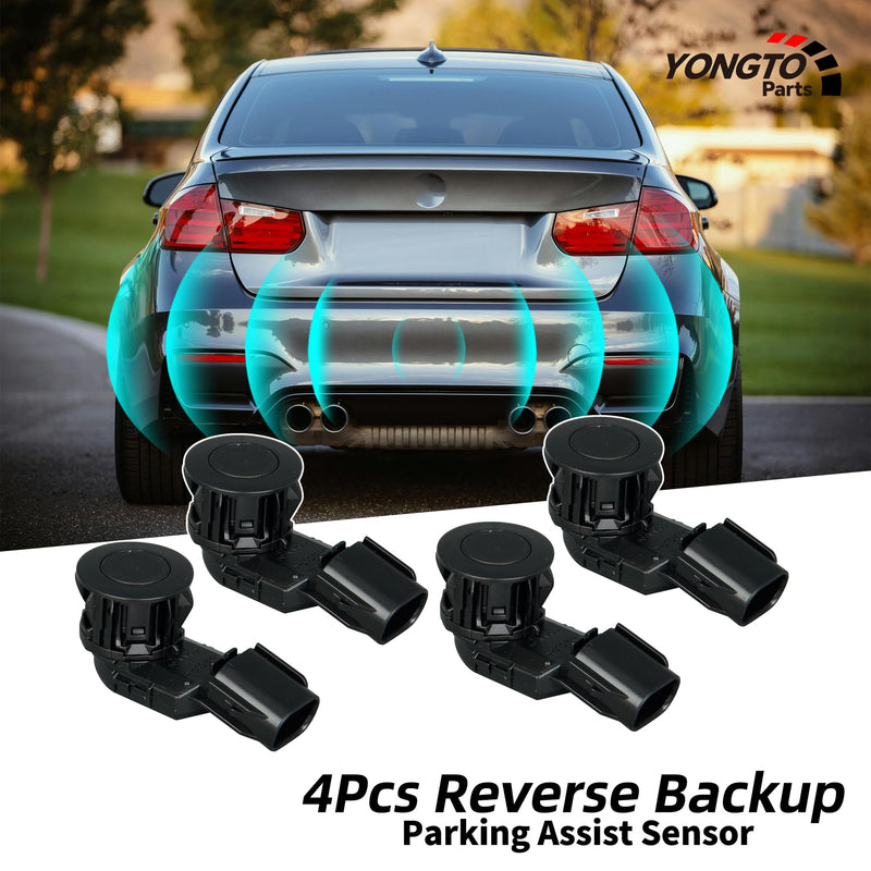 89341-0C010 4Pcs Reverse Backup Parking Assist Sensor Compatible with Toyota RAV4 2016-2018, Tacoma 2015-2022, Tundra 2014-2020 Replace OE 89341-0C020 89341-42010