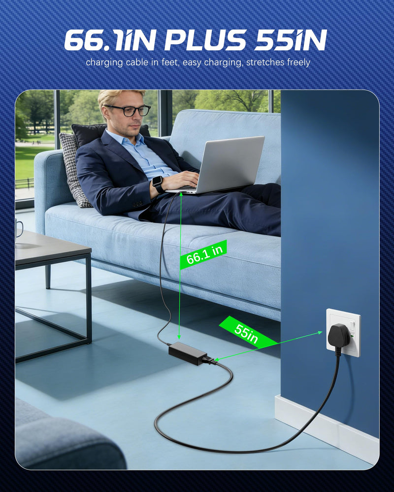QFA 65W USB C Chromebook Charger | Compatible with HP chromebook Lenovo Dell Acer Asus Samsung Google Laptop Type C Power AC Adapter Computer Charger