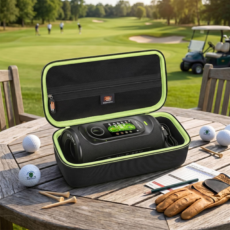 Hard EVA Case for MiLESEEY GeneSonic Pro/Blue Tees Golf Player GPS Speaker, Handheld GPS Rangefinder Hard Travel Bag, Portable GeneSonic Pro Storage Holder (Case Only)