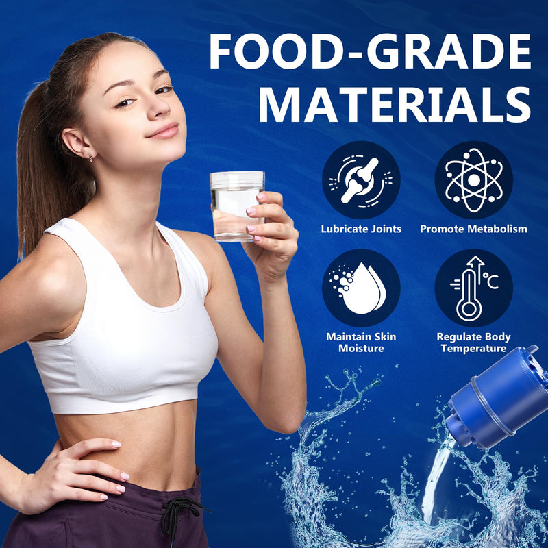 Blue Faucet Water Filter Replacement for Pur and PUR PLUS Mounted Water Filter System RF-9999 RF-3375 FM-2500V FM-3700 FM-3400B etc| Ensure Clean Tap Water 6 Pack by TOMOON