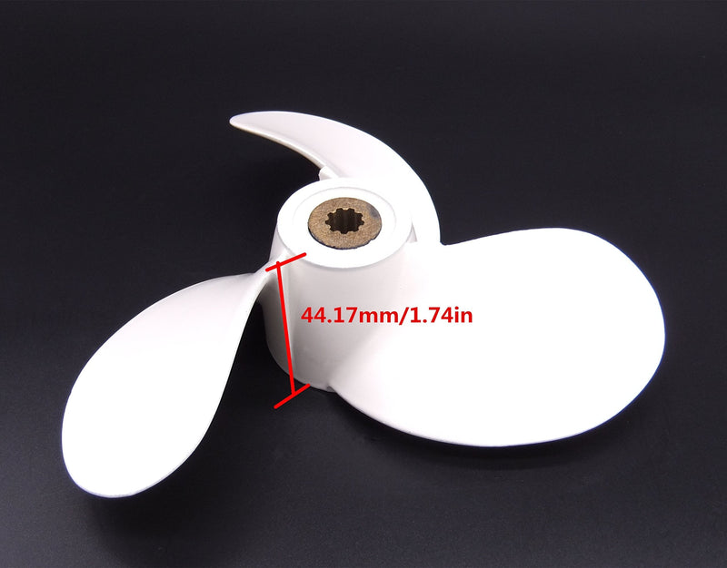 SouthMarine Boat Engine 7 1/4X6-BS 6L5-45943-00-00 F2.6-03010000 Propeller for Yamaha Parsun Makara 2.5HP 3HP 4HP 5HP F2.5A 3A Malta Outboard Motors 7.25x6