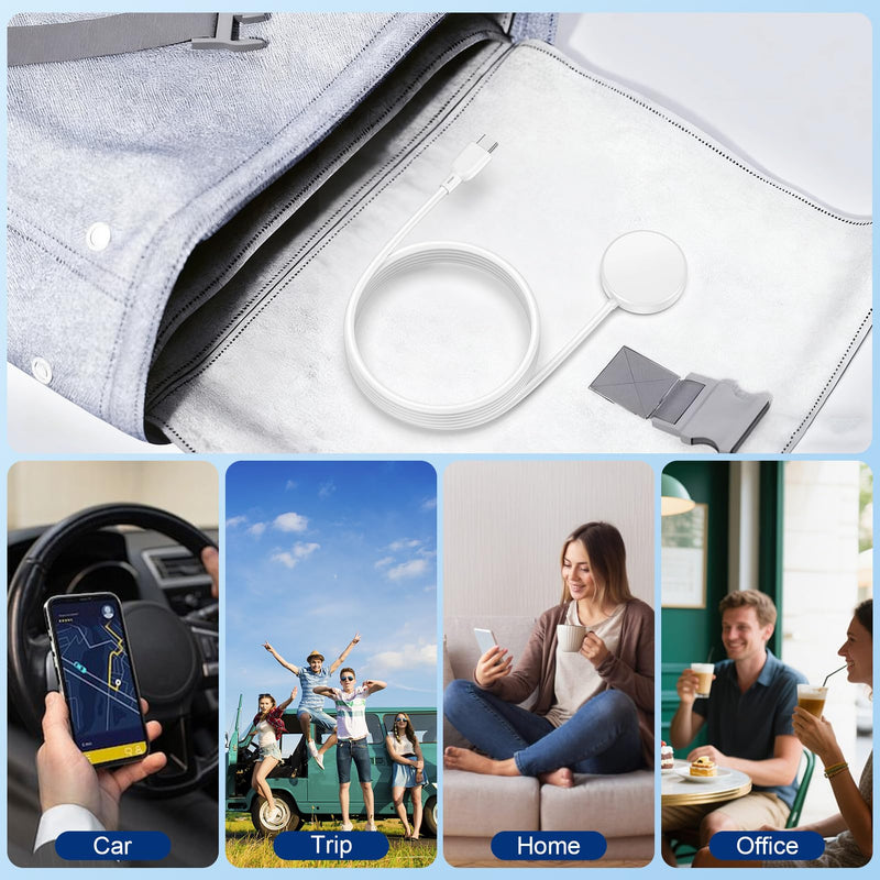 Samsung Watch Charger for Samsung Watch 8 Classic/8/7/6/Ultra/FE/5 Pro/4/3 | Active 2/Active 1,Fast Charging Smart Watch Charger Magnetic Wireless Charging Station Pad with USB C Charging Cable Dock 3FT