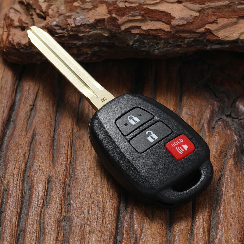 Key Fob Remote Replacement Compatible with 2013-2021 Toyota RAV4/ 2016-2019 Tacoma/ 2013-2019 Prius C/ 2020-2021 4Runner Keyless Entry Remote Control, HYQ12BDM HYQ12BEL 2 Pcs