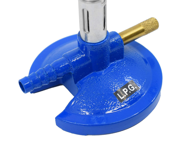 EISCO Premium Bunsen Burner, LPG - Flame Stabilizer, Needle Valve Gas Flow Control - Suitable for use with LPG/Butane Gas