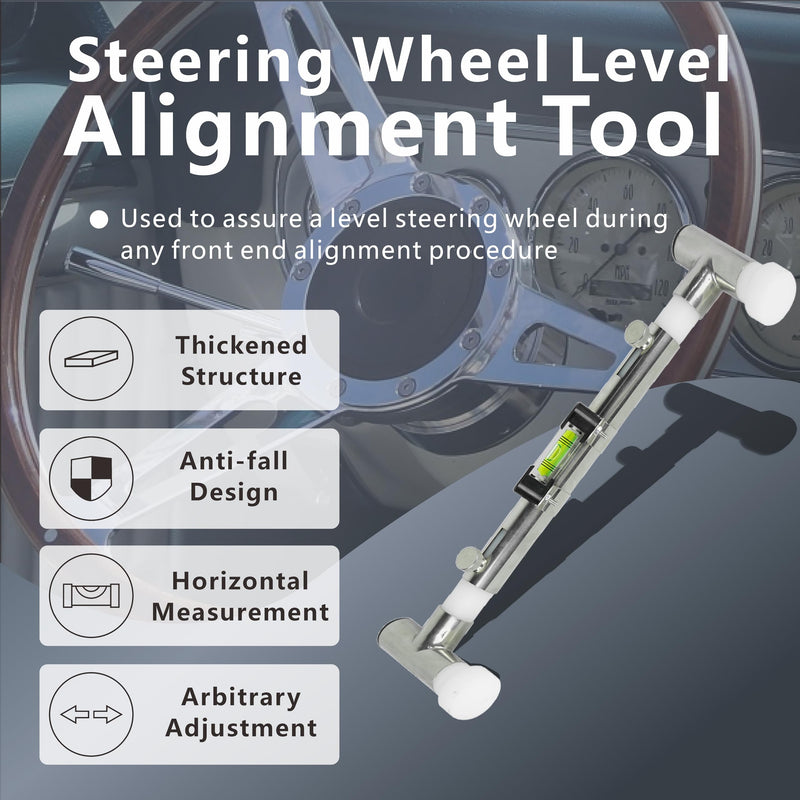 Steering Wheel Level Alignment Tool for Internal Diameter 270mm - 350mm Steering Wheel Holder Spring-Loaded Auxiliary Wheel Aligmment