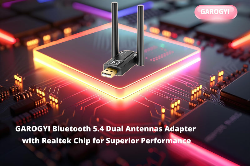 Bluetooth 5.4 USB Adapter Pro Max Ultra Long Range with Dual Antennas for PC Supports Windows 11/10/8.1/7, Plug&Play for Windows 11/10, 5.4+EDR for PC,Laptop,Keyboard,Mouse,Headsets,Speakers