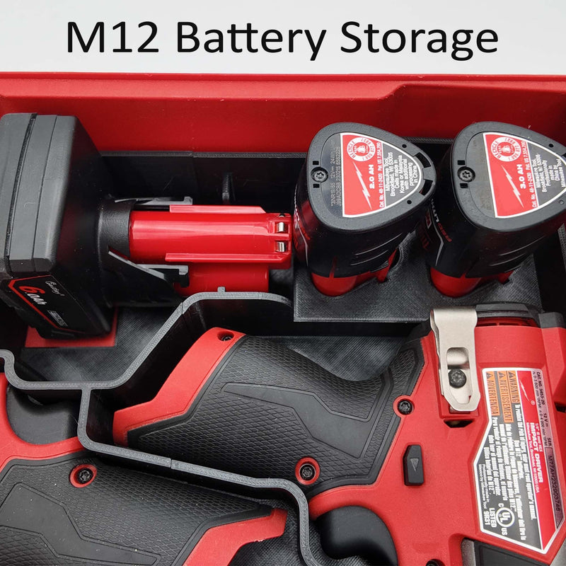 Liner for M12 Fuel Drill Driver Impact and Milwaukee Packout Compact Tool Box organizer