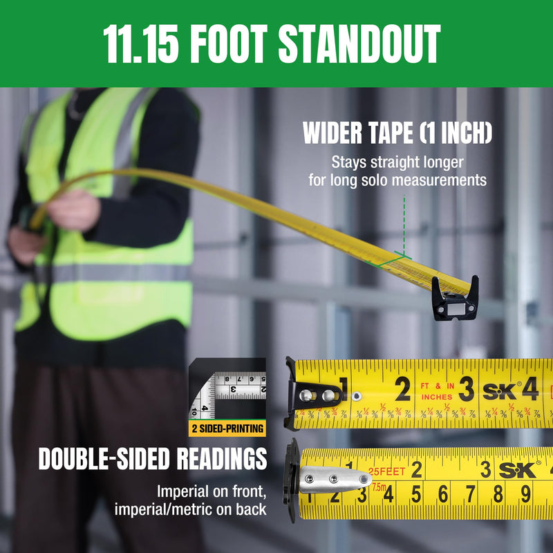 SK Tools USA 25FT Self-Lock Tape Measure | SK02342
