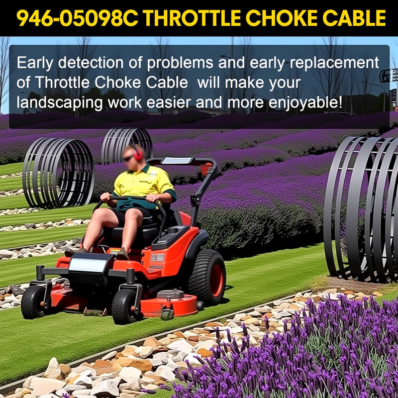 946-05098c 946-05098a 946-05098b 746-05098 746-05098a 746-05098b Throttle Choke Cable Compatible with Cub Cadet Throttle/Choke Cable XT1-LT46 LT50 GT50 GT54 ST54 XT2-LT54 LX46 GX54